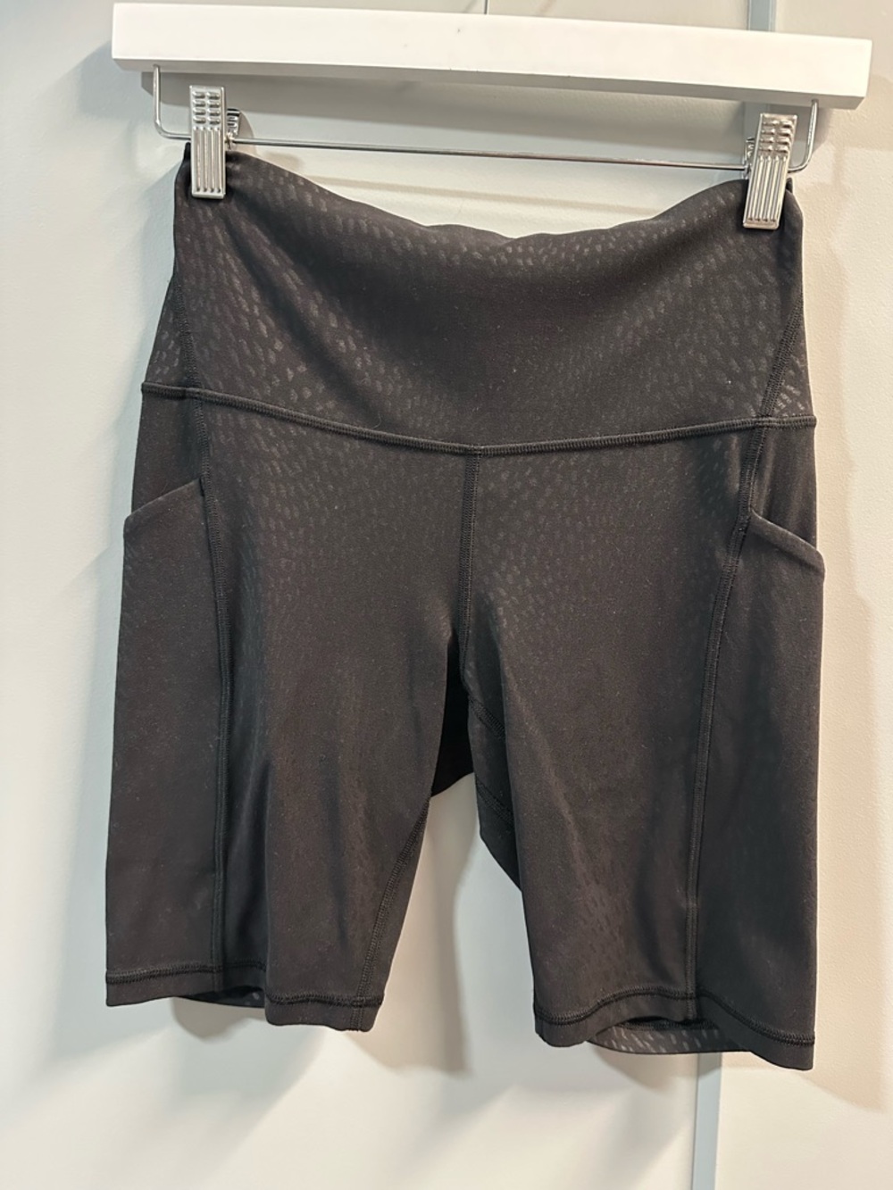 lululemon Black High-Rise Align Bike Shorts with Side Pockets